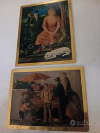 2 lastre in oro 18kt per tele