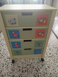 Cassettiera per cameretta 