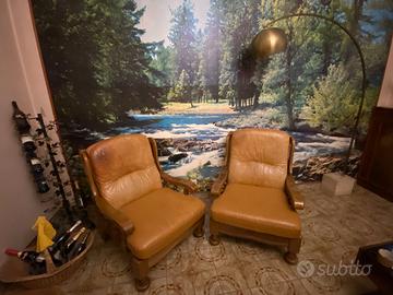 Divano letto con due poltrone