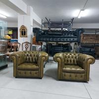 Coppia di poltrone chesterfield club...  chester 