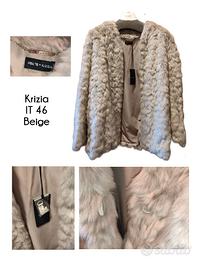 Krizia - Giaccone in pelliccia sintetica 