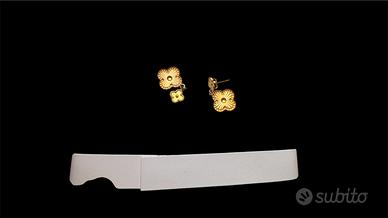 18K solid gold earings