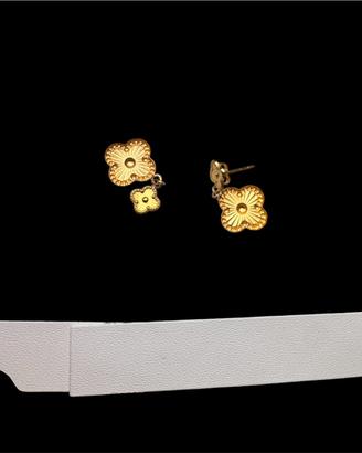 18K solid gold earings