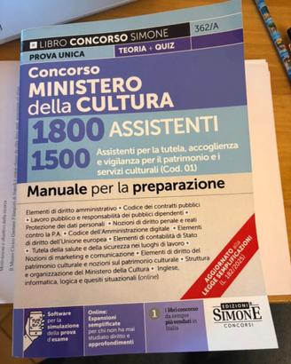ministro della cultura 1800 assistenti