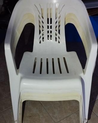 sedie in plastica da giardino