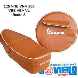 Kit Sella Lunga e Copriruota '8 Marrone Vespa VBB