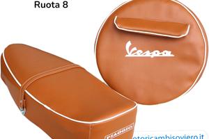 Kit Sella Lunga e Copriruota '8 Marrone Vespa VBB