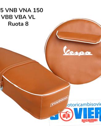 Kit Sella Lunga e Copriruota '8 Marrone Vespa VBB