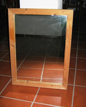 Specchio cornice legno