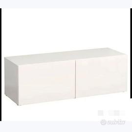 Mobile Madia Ikea besta 120x40x38h bianco con ante