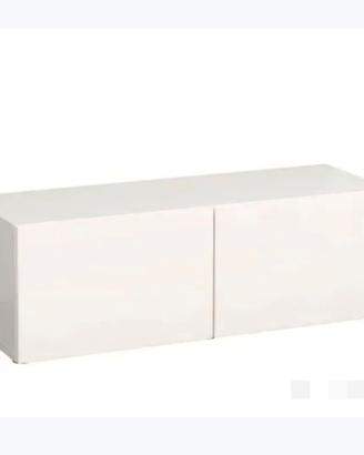 Mobile Madia Ikea besta 120x40x38h bianco con ante