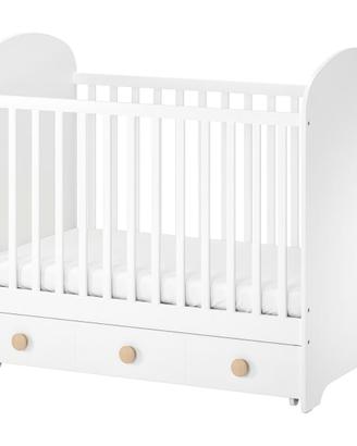 lettino per bambini con cassetti