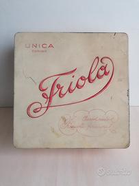 scatola biscotti friola vintage  metallo Unica