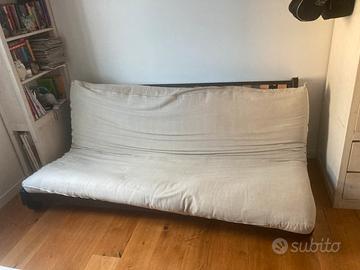 Divano letto RIVA legno + futon