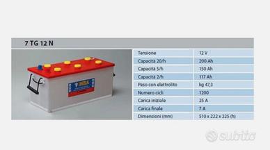 BATTERIA SOLARE ACIDO LIBERO