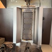 Macchina per il kebab con cappa e coltello elettri