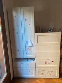 Armadio e cassettiera