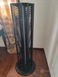porta CD verticale in metallo nero