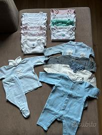 Tutine + body intimi bimbo/bimba 0-3 mesi