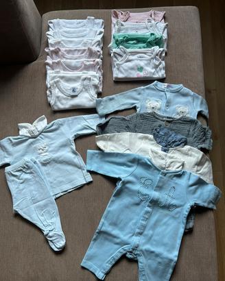 Tutine + body intimi bimbo/bimba 0-3 mesi