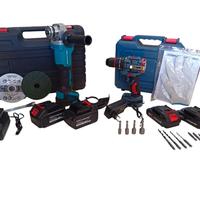 Smerigliatrice angolar+Trapano a batteria Brushles