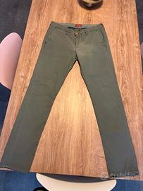 Pantalone Zero Zero verde taglia 34