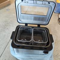 Friggitrice elettrica doppio cestello 