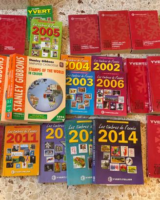 Lotto 3 cataloghi francobolli