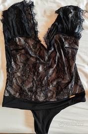 Maglia/ canotta body pizzo donna Rinascimento