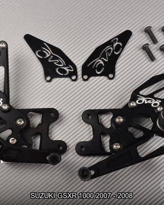 Pedane arretrate SUZUKI GSXR 1000 2007 2008 K7 K8