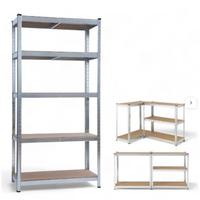 Scaffale kit metallo zincato 5 ripiani 90 40 180