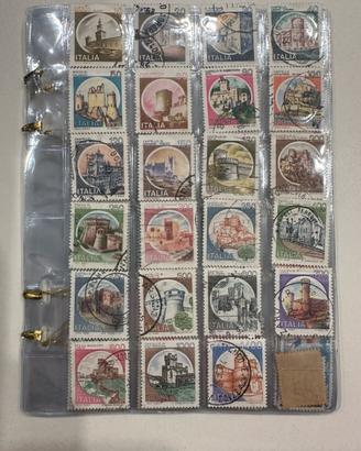 Maxi lotto francobolli “Castelli d’Italia”