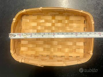 Cestino paglia rettangolare
