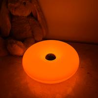 Lampada Donut Ciambella Arancione Stile Vintage