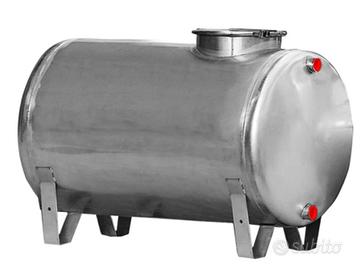 serbatoio orizontale in acciaio 1000  litri .