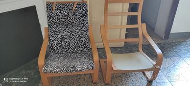 Coppia poltrone in legno curvato IKEA Poäng