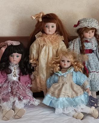 Bambole in porcellana Vintage da collezione