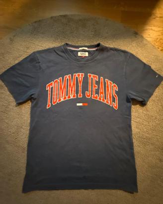 Tommy Jeans T-Shirt Uomo | Blu logo ricamato