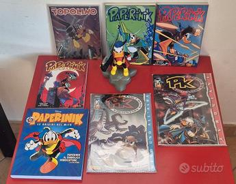 RACCOLTA FUMETTI PAPERINIK 12 13 14 CON MINIFIGURA