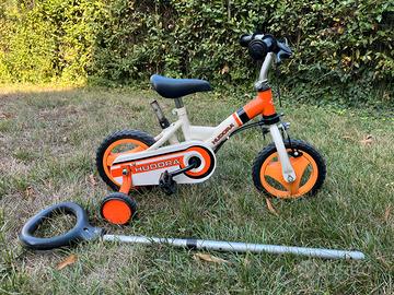 Bici bambino con ruotine e maniglia