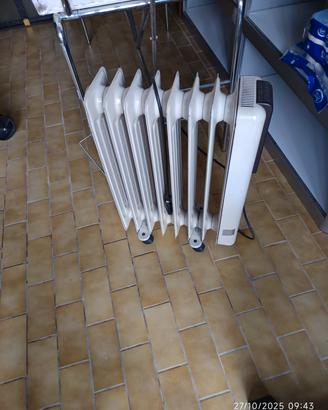 calorifero elettrico più lettino massaggio