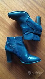 Stivaletti ankle boots blu notte