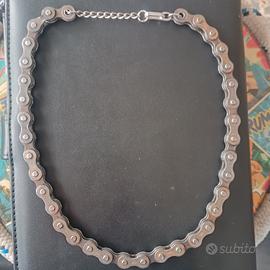 Collana Biker Vintage Pesante Catena Moto Uomo