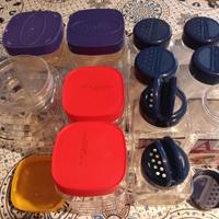 12 Contenitori in Plastica con Coperchio