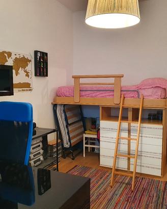 Letto sing. a soppalco no ikea