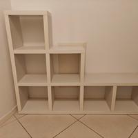 Mobile bianco libreria cubo 