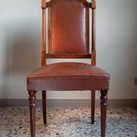 Sedie vintage anni ’60 in legno imbottite