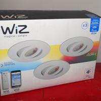 WIZ 3 FARETTI DA INCASSO LED SMART RUNE WI FI RGB