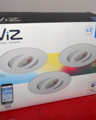 WIZ 3 FARETTI DA INCASSO LED SMART RUNE WI FI RGB