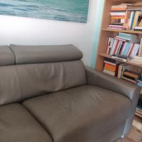 Divano-letto in pelle